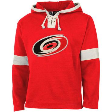 Hurricanes Red Men's Customized All Stitched Sweatshirt