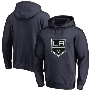 Los Angeles Kings Navy Men's Customized All Stitched Pullover Hoodie