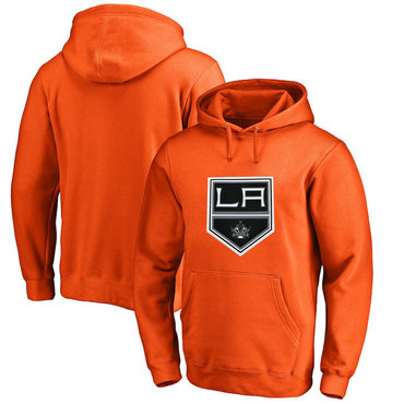 Los Angeles Kings Orange Men's Customized All Stitched Pullover Hoodie