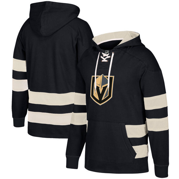 NHL Vegas Golden Knights Black Men's Customized All Stitched Hooded Sweatshirt