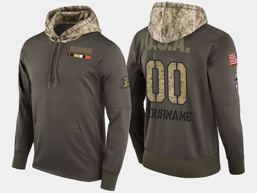 Nike Ducks Men's Customized Olive Salute To Service Pullover Hoodie