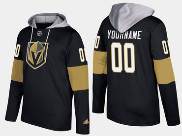 Adidas Vegas Golden Knights Men's Customized Name And Number Black Hoodie