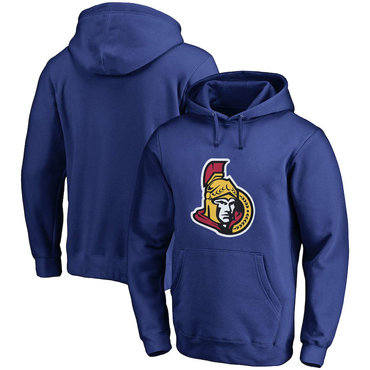 Ottawa Senators Blue Men's Customized All Stitched Pullover Hoodie