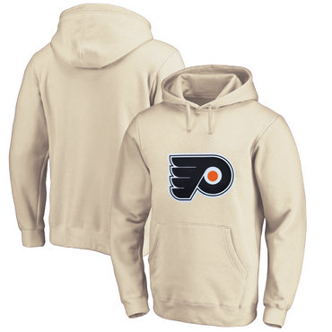 Philadelphia Flyers Cream Men's Customized All Stitched Pullover Hoodie