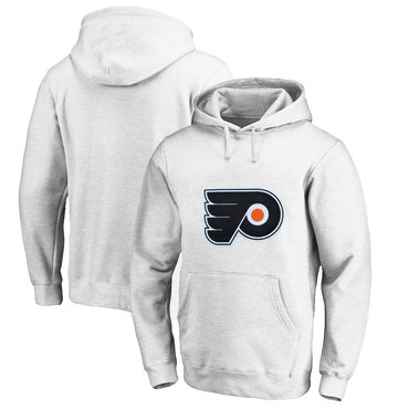 Philadelphia Flyers White Men's Customized All Stitched Pullover Hoodie