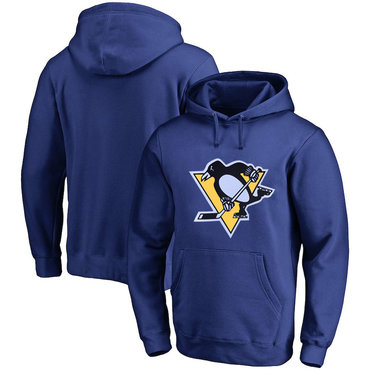 Pittsburgh Penguins Blue Men's Customized All Stitched Pullover Hoodie