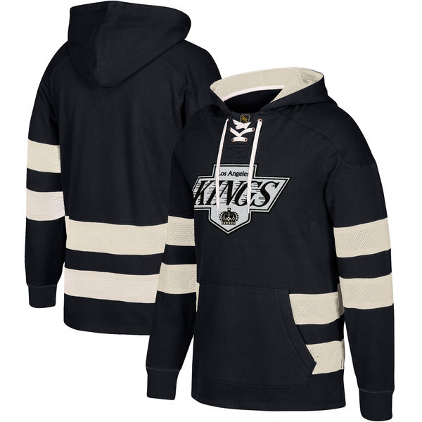 NHL Los Angeles Kings Black Men's Customized All Stitched Hooded Sweatshirt