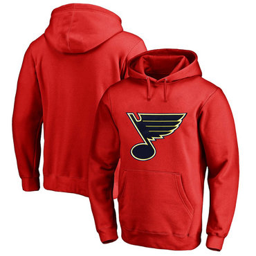 St. Louis Blues Red Men's Customized All Stitched Pullover Hoodie