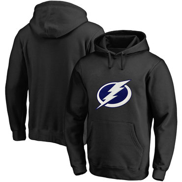 Tampa Bay Lightning Black Men's Customized All Stitched Pullover Hoodie