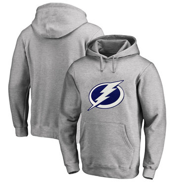 Tampa Bay Lightning Gray Men's Customized All Stitched Pullover Hoodie