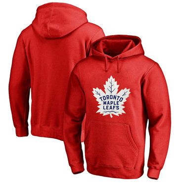 Toronto Maple Leafs Red Men's Customized All Stitched Pullover Hoodie