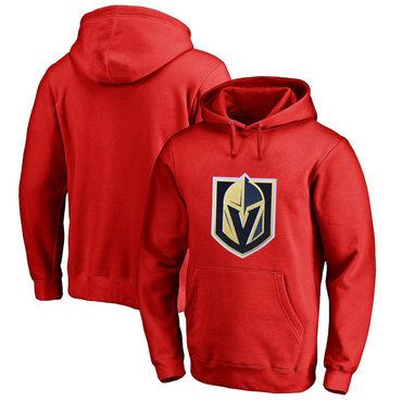 Vegas Golden Knights Red Men's Customized All Stitched Pullover Hoodie