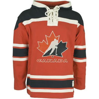 Team Canada Hockey Red Men's Customized Hooded Sweatshirt