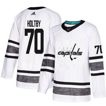 Capitals #70 Braden Holtby White Authentic 2019 All-Star Stitched Hockey Jersey