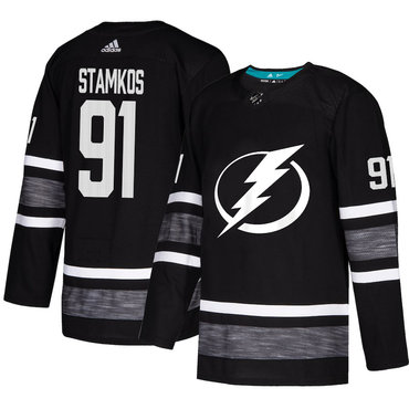 Lightning #91 Steven Stamkos Black Authentic 2019 All-Star Stitched Hockey Jersey
