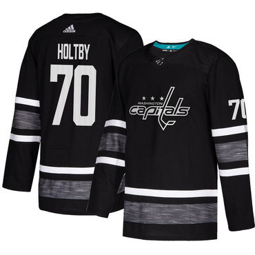 Capitals #70 Braden Holtby Black Authentic 2019 All-Star Stitched Hockey Jersey