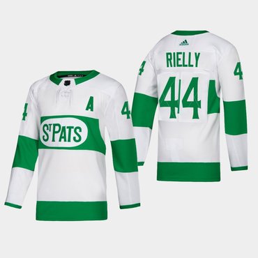 Men's Toronto Maple Leafs #44 Morgan Rielly Toronto St. Pats Road Authentic Player White Jersey
