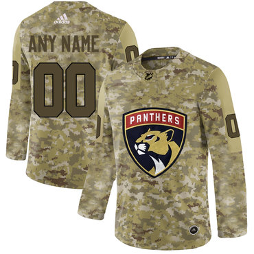 Florida Panthers Camo Men's Customized Adidas Jersey