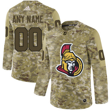 Ottawa Senators Camo Men's Customized Adidas Jersey