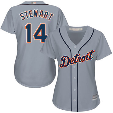 Tigers #14 Christin Stewart Grey Road Women's Stitched Baseball Jersey
