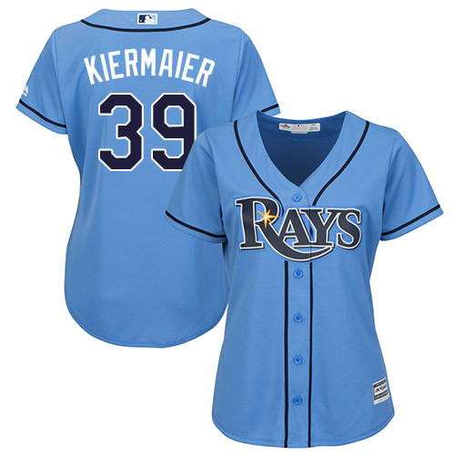 Rays #39 Kevin Kiermaier Light Blue Alternate Women's Stitched Baseball Jersey