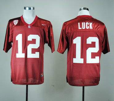 Stanford Cardinals 12 Andrew Luck Red Jerseys