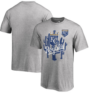Kansas City Royals Fanatics Branded 2018 MLB Spring Training Vintage T Shirt Heather Gray