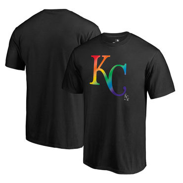 Men's Kansas City Royals Fanatics Branded Pride Black T Shirt