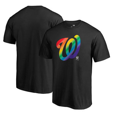 Men's Washington Nationals Fanatics Branded Pride Black T Shirt
