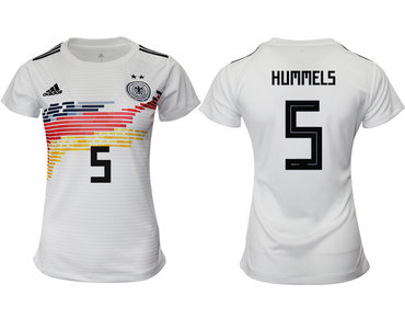 2019-20 Germany 5 HUNMMEKLS Home Women Soccer Jersey