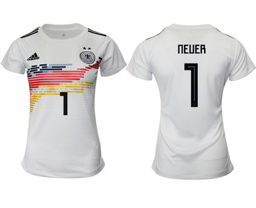 2019-20 Germany 1 NEUER Home Women Soccer Jersey
