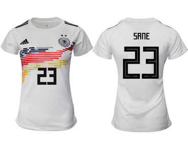 2019-20 Germany 23 SANE Home Women Soccer Jersey