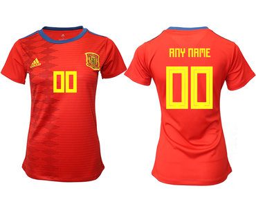 2019-20 Spain Customized Home Women Soccer Jersey
