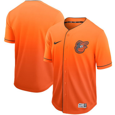 Men's Baltimore Orioles Blank Orange Drift Fashion Jersey