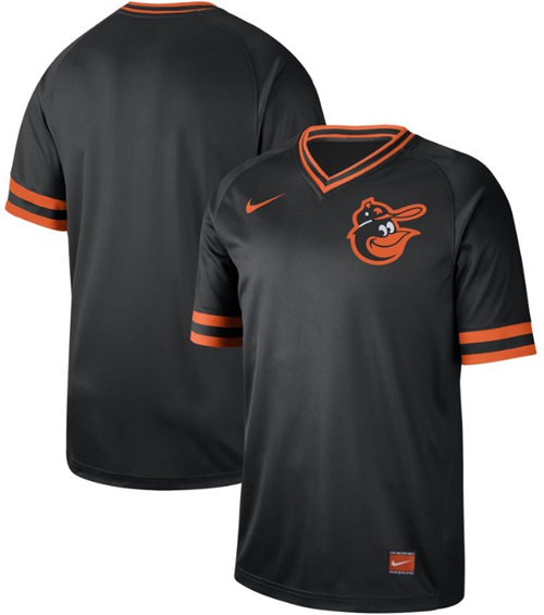 Orioles Blank Black Authentic Cooperstown Collection Stitched Baseball Jersey