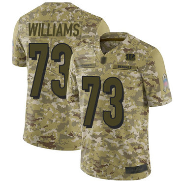 Bengals #73 Jonah Williams Camo Youth Stitched Football Limited 2018 Salute to Service Jersey