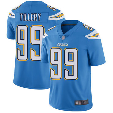 Chargers #99 Jerry Tillery Electric Blue Alternate Youth Stitched Football Vapor Untouchable Limited Jersey