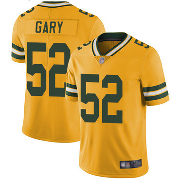 Packers #52 Rashan Gary Yellow Youth Stitched Football Limited Rush Jersey
