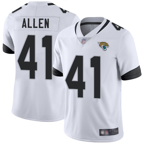 Jaguars #41 Josh Allen White Youth Stitched Football Vapor Untouchable Limited Jersey