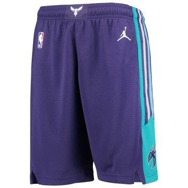 Men's Jordan Brand Purple Charlotte Hornets Icon Swingman Basketball Shorts