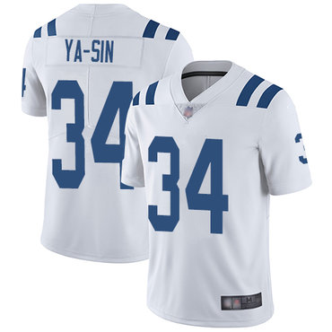 Colts #34 Rock Ya-Sin White Youth Stitched Football Vapor Untouchable Limited Jersey