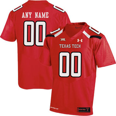 Texas Tech Red Men's Customized College Football Jersey