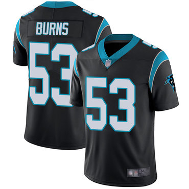 Panthers #53 Brian Burns Black Team Color Youth Stitched Football Vapor Untouchable Limited Jersey
