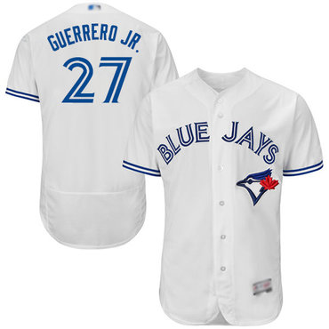 Men's Toronto Blue Jays #27 Vladimir Guerrero Jr. White Flexbase Authentic Collection Stitched Baseball Jersey