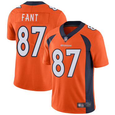 Broncos #87 Noah Fant Orange Team Color Youth Stitched Football Vapor Untouchable Limited Jersey
