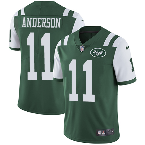 Jets #11 Robby Anderson Green Team Color Youth Stitched Football Vapor Untouchable Limited Jersey