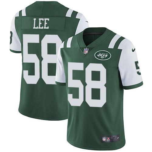 Jets #58 Darron Lee Green Team Color Youth Stitched Football Vapor Untouchable Limited Jersey