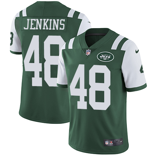 Jets #48 Jordan Jenkins Green Team Color Youth Stitched Football Vapor Untouchable Limited Jersey