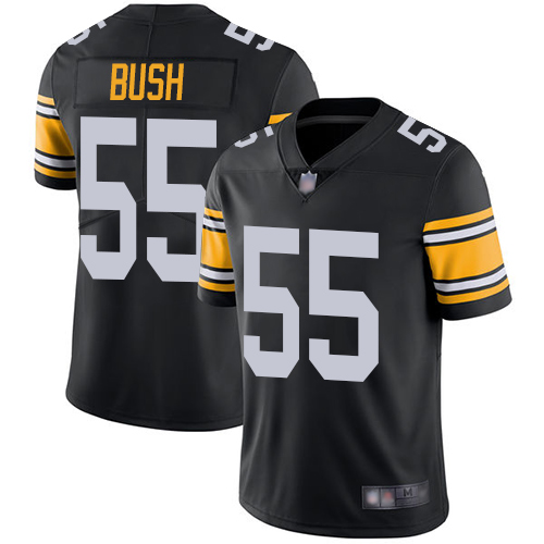 Steelers #55 Devin Bush Black Alternate Youth Stitched Football Vapor Untouchable Limited Jersey