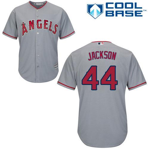 Angels #44 Reggie Jackson Grey Cool Base Stitched Youth Baseball Jersey